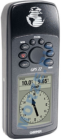 Портативный GPS навигатор Garmin GPS 72