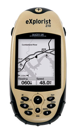 Портативный GPS навигатор Magellan eXplorist 210